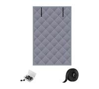 Rudiaoa Juego De Cortinas para Ventana con Bloqueo del Frío La Construcción Tela Oxford Evita La Pérdida Calor Incluye 20 Clavos Y Tiras Sujetadores Cubierta Ventana Aislada para Invierno Y Verano