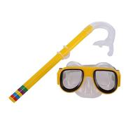 Rudiaoa Juego de gafas de natación para niños con tubo de esnórquel y buceo
