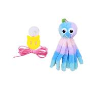 Rudiaoa Juguete De Rompecabezas Gatito Plushie Montado En La Pared para Durabilidad Activa Equipo Juego Interactivo Seguro Juguete Gatito Colgante Interactivo