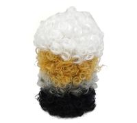 Rudiaoa Lovely Afros Curls Pelucas para Mascotas Cabello Postizo De Gansos Tocado Cosplay Mascotas Aspectos Novedosos Accesorio Fotografía Fiestas Postizo Gansos Fiesta