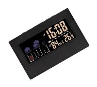 Rudiaoa Multifunction Color Screen Weather Stations Calendar Clock with Temperature Humidity Monitor Alarm Wall Desktop Design Multifunctional Ingelligent Home Weather Clock