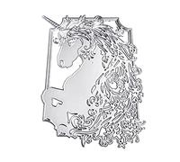 Rudiaoa Troqueles de corte de animales de caballo, plantilla de metal para álbumes de recortes, para hacer tarjetas de cumpleaños, álbumes, troqueles y sellos