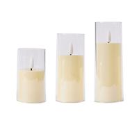 Rudiaoa Vela LED Electrónica Sin Funciona con Batería Lámpara De Luz Parpadeante Realista Luz LED para Fiesta Boda