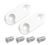 rudis-spareparts Soporte de bisagra para zapatero 110364 adecuado como repuesto para zapatero volquete IKEA HEMNES STÄLL (2 piezas + 4 tornillos)