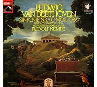 RUDOLF KEMPE - BEETHOVEN, LUDWIG VAN / SINFONIE NR. 5 C-MOLL OP. 67/ EGMONT-OVERTÜRE OP. 84 / 1974 / QUADRO / DAS MEISTERWERK / Bildhülle mit illustrierter ORIGINAL Firmen Werbe Innenhülle / EMI # 1 C 037-02 509 Q / Deutsche Pressung / 12" Vinyl Langspiel Schallplatte / MÜNCHNER PHILHARMONIKER / RUDOLF KEMPE