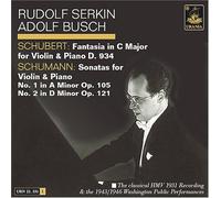 Rudolf Serkin - Fantasi/Violinsonater