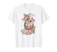 Rudolph and Clarice Holiday Wreath Vintage Christmas Camiseta
