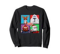 Rudolph and Friends Pop Art Portraits Retro Christmas Sudadera