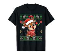 Rudolph el Reno de la Nariz roja con Feo Navidad Camiseta