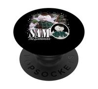 Rudolph el Reno de Nariz roja - Sam - El muñeco de Nieve en Invierno PopSockets PopGrip Adhesivo