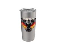 Rudolph Nachname Familienname Surname Family Last Name Vaso térmico de acero inoxidable de doble pared