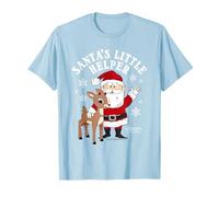 Rudolph Santa's Little Helper Vintage Christmas Cartoon Camiseta