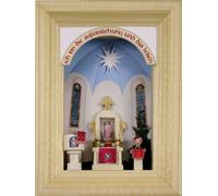 Rudolphs Schatzkiste Las miniaturas en una Iglesia los 7cm de la Iglesia del Pueblo del Marco Handcrafted Las montañas Miniatura del Mineral de la Sala Nuevas