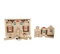 Rudolphs Schatzkiste Noblesse del Sistema de componentes 82 Medidas del T. de Aproximadamente 28.5 x 20 x 5 componentes del cm Otra Vez de los Bloques Huecos de Las Piedras de Madera