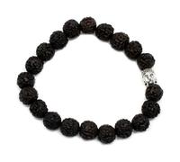 Rudraksha Brazalete de Buda Japa Mala - Oscuro
