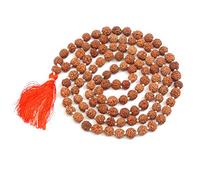 Rudraksha Japa Mala 7 mm| Authentic Indian 108 Beads | Hand-picked | Rosary for chanting by Ikshvaku