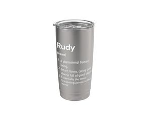 Rudy Definición de nombre Diccionario divertido Vaso térmico de acero inoxidable de doble pared
