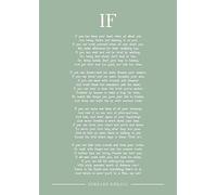 Rudyard Kipling If Poem Art Print Design - Póster (tamaño A4)