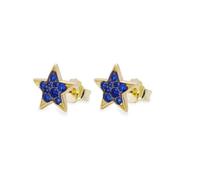 Rue des Mille Stardust Women's Star Earrings 925 Silver Blue Zirconia ORZ-018 M1 STE C AU