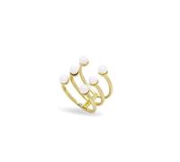 Rue des Mille Whiteside 6 Pearl Women's Ring 925 Silver AN-019 M1 AU