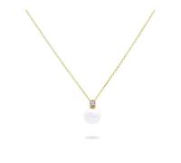 Rue des Mille Whiteside Pearl Women's Necklace 925 Silver Zirconia GR-019 M1 AU