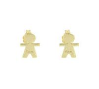 Rue des Mille women's baby earrings 925 silver gold-plated OR-LOBO BIMBO AU