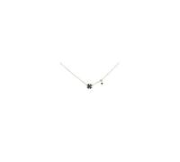 Rue des Mille Women's Four-Leaf Clover Necklace 925 Silver Gold-Plated Zirconia GRZ-018 M1 QUAD C AU