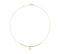 Rue des Mille Women's Heart Necklace 925 Silver Gold Plated with Spheres GR-1SOGG PL CUO AU