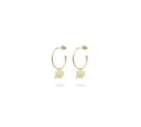 Rue des Mille Women's Hoop Earrings 925 Silver Gold OR-D3 QUAD AU