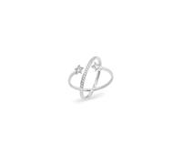 Rue des Mille Women's Ring 925 Silver with Stars and Zirconia ANZ-018 M2 STE RH