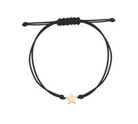 Rue des Mille Women's Star Bracelet 925 Silver with Black Cord BR-HIP24 STE AU