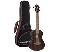 RUEB-CC Concert Ukulele | Cuerdas de nailon, tapa y cuerpo de ébano, acabado satinado poroso abierto, incluye bolsa Pro RUEB-CC