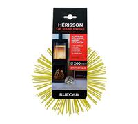 RUECAB - Erizo de astillado, cepillo de desenrollamiento - Con anillo de rosca hembra estándar de M12 mm - Cerdas sintéticas - Adecuado para conductos sin revestimiento y desatascados de tuberías -