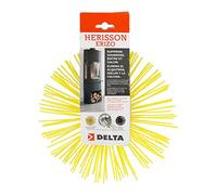 RUECAB - Erizo de astillado, Cepillo desenrollado - con Anillo de Rosca Hembra estándar de M12 mm - Cerdas sintéticas - Adecuado para conductos sin Revestimiento y desatascados de tuberías - Ø250 mm