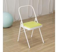 Rückenfreier Yoga Stuhl aus PU Klappstuhl für Yoga & Meditation komfortabler Hilfsstuhl in 7 Farben erhältlich (Farbe: Grün) - Ideal para fitness y entretiempo.