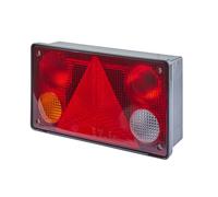 HELLA 2VP 340 400-151 Piloto posterior - Lámparas incandescentes - montaje exterior/atornillado - Color de tulipa: multicolor - Conector: Conector plano - izquierda - Cant.: 1