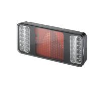 Rückleuchte Izquierda 24V LED HELLA 36 LEDs 6 Funciones 130x300x40 mm DAF