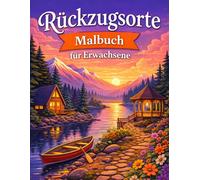 Rückzugsorte - Anti-Stress-Malbuch für Erwachsene: 40 Reise- & Wohlfühlmotive zum Ausmalen | Entspannung, Abschalten & Achtsamkeit