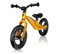 lionelo Bart Bicicleta sin Pedales de 2 años hasta 30kg, Cuadro de magnesio, al Estilo Deportivo, Ruedas 12", Altura de Manillar y sillín Regulable, Muy Robusta y Ligera (Amarillo, Bart)