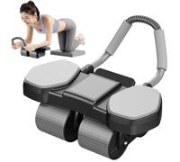 Rueda Abdominal Ab Roller | Fortalecimiento Corporal Silencioso | 4 Ruedas con Retroceso Automático y Soporte para Teléfono Para Mujeres y Hombres Principiantes Entrenamiento Fitness