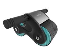 Cecotec Rodillo de Entrenamiento para Abdominales con Rebote automático Drumfit AB Fit. Diseño Compacto y Ligero, Ancho 10cm, Esterilla Antideslizante y Acolchada, Máximo Peso Usuario 100Kg