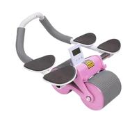 Rueda Abdominal Con Rebote Automático | Ruedas Estabilizadoras Dobles, Contador Inteligente | De Freno Inteligente | Para Entrenamiento Core, Gym En Casa