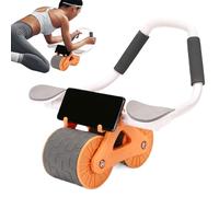 Rueda abdominal de rebote automático, rueda de rodillo AB,Equipo de ejercicio abdominal extraíble - Sliders portátiles para entrenar, fortalecer el entrenador para hombres, mujeres