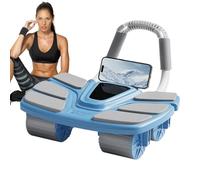 Rueda Abdominal,Entrenador de Core Silencioso para Casa - Entrenador Ab con Retorno Automático y Cuatro Ruedas para Casa, Garaje, Gimnasio en Casa, Apartamento