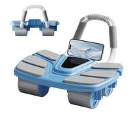 Rueda Abdominal | Entrenador Fitness Silencioso para Casa,Entrenador Ab con Rebote Automático y Cuatro Ruedas para Mujeres Principiantes en Casa