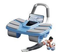 Rueda Abdominal - Fortalecedor Corporal Silencioso,Entrenador Ab con Rebote Automático y Cuatro Ruedas para Mujeres Principiantes en Casa
