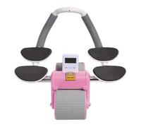 Rueda abdominal - Rueda abdominal con rebote, rodillo silencioso, entrenador con conteo digital, mecanismo de doble resorte estable con asas antideslizantes | Herramienta portátil para eserc