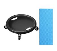 Rueda abdominal - Rueda de ejercicio 28 x 28 x 8 cm | Entrenador abdominal Equipo de entrenamiento abdominal, tabla con alfombrilla de rodilla, rodillo de ejercicio giratorio de 360 grados, deslizador