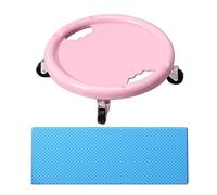 Rueda abdominal - Rueda de ejercicio 28 x 28 x 8 cm | Entrenador abdominal Equipo de entrenamiento abdominal, tabla con alfombrilla de rodilla, rodillo de ejercicio giratorio de 360 grados, deslizador