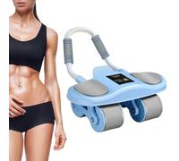 Rueda abdominal: rueda de rebote automático, entrenador con soporte de codo, equipo de ejercicio de rebote automático, accesorios de gimnasio en casa para fortalecer el músculo central